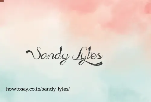 Sandy Lyles