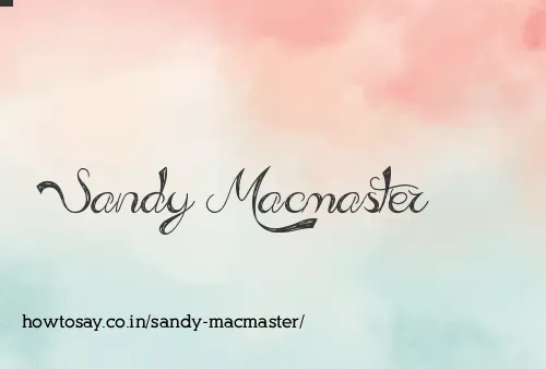 Sandy Macmaster