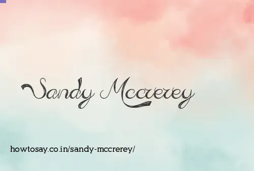 Sandy Mccrerey