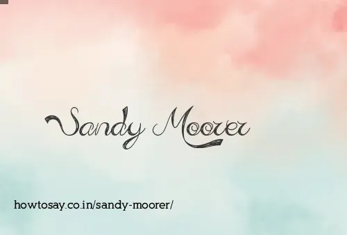 Sandy Moorer