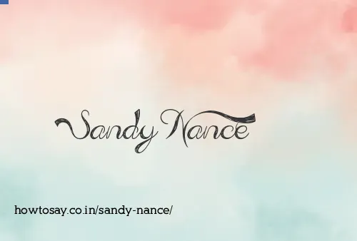 Sandy Nance