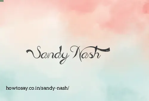 Sandy Nash