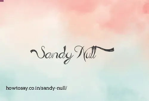 Sandy Null