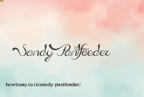 Sandy Pantfoeder