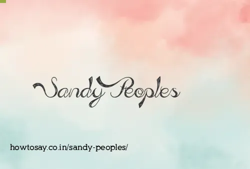Sandy Peoples