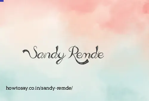 Sandy Remde