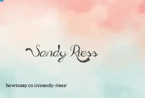 Sandy Riess