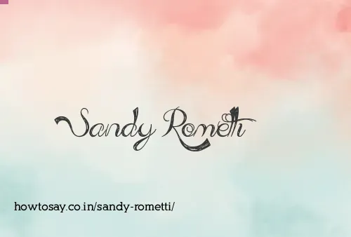 Sandy Rometti