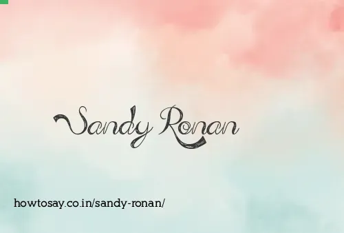 Sandy Ronan