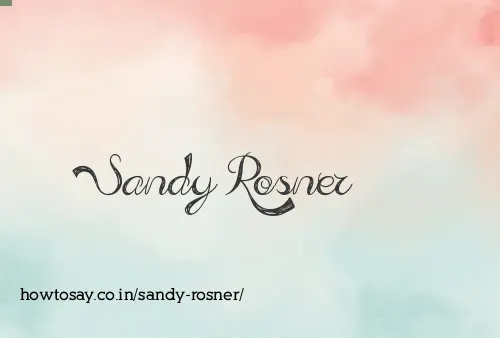 Sandy Rosner