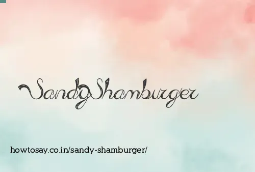 Sandy Shamburger
