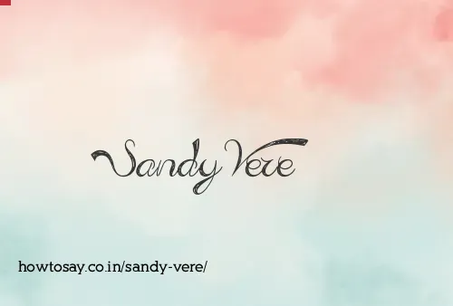 Sandy Vere