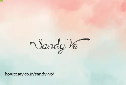 Sandy Vo