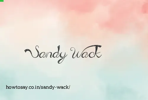 Sandy Wack