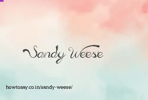 Sandy Weese