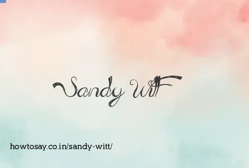Sandy Witt