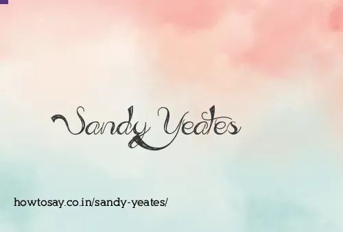 Sandy Yeates
