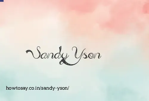 Sandy Yson