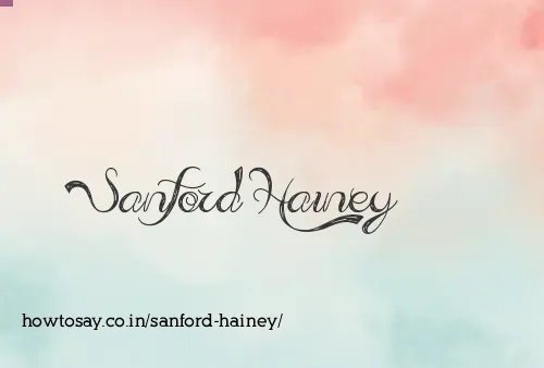 Sanford Hainey
