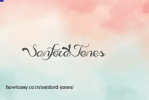 Sanford Jones