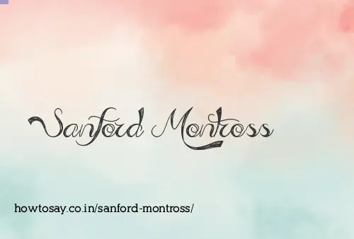 Sanford Montross