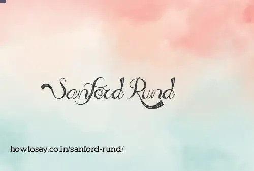 Sanford Rund