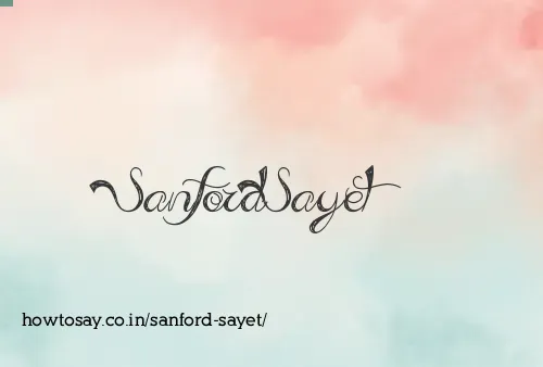 Sanford Sayet