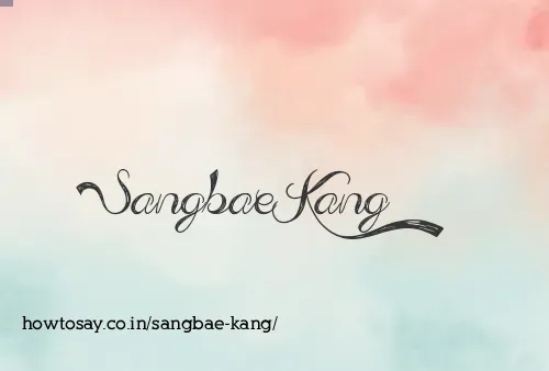 Sangbae Kang