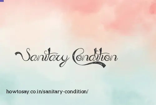 Sanitary Condition