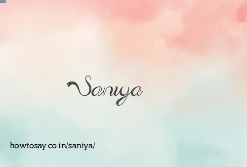 Saniya