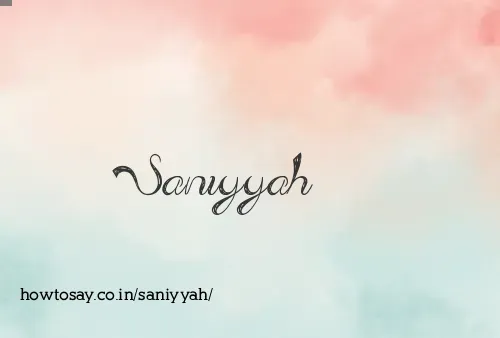 Saniyyah
