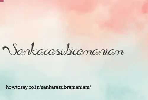 Sankarasubramaniam