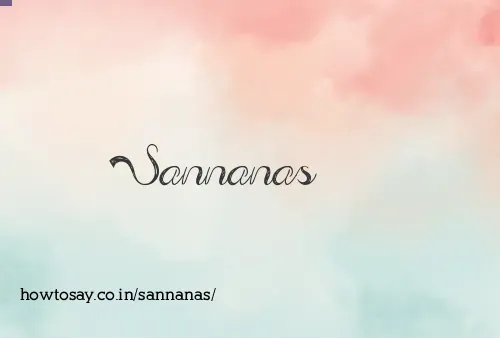 Sannanas