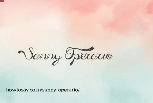 Sanny Operario