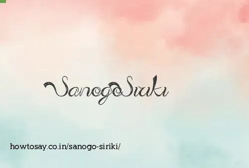 Sanogo Siriki