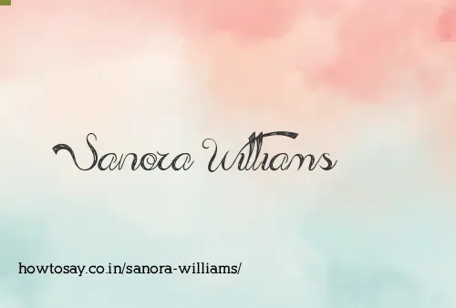 Sanora Williams