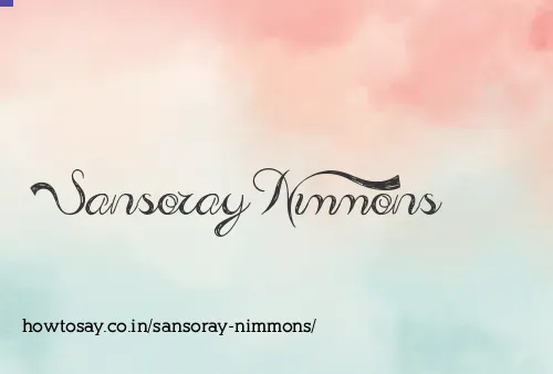 Sansoray Nimmons