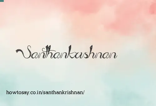 Santhankrishnan