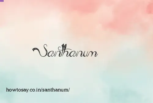 Santhanum