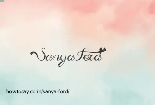 Sanya Ford