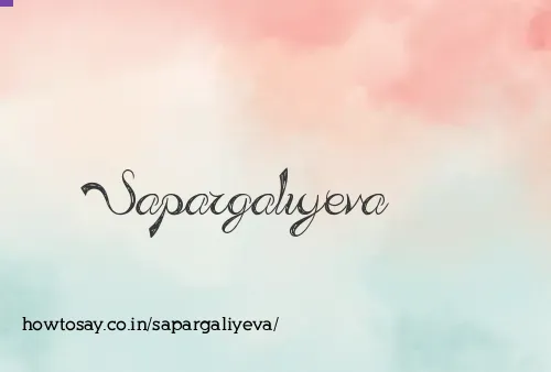 Sapargaliyeva