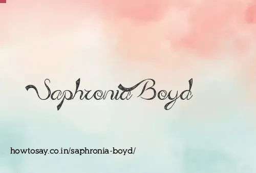 Saphronia Boyd