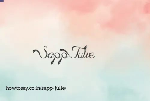 Sapp Julie