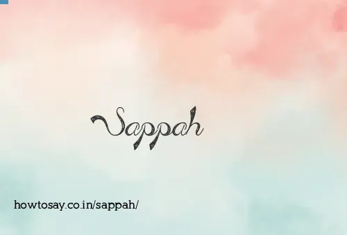 Sappah