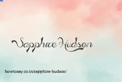 Sapphire Hudson