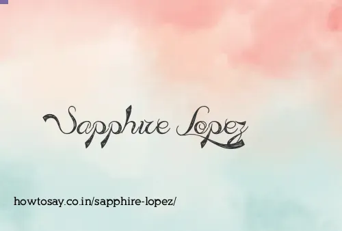 Sapphire Lopez