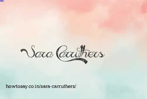 Sara Carruthers
