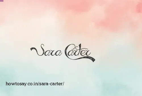 Sara Carter