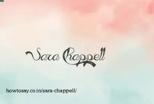 Sara Chappell