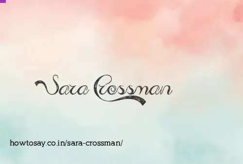 Sara Crossman